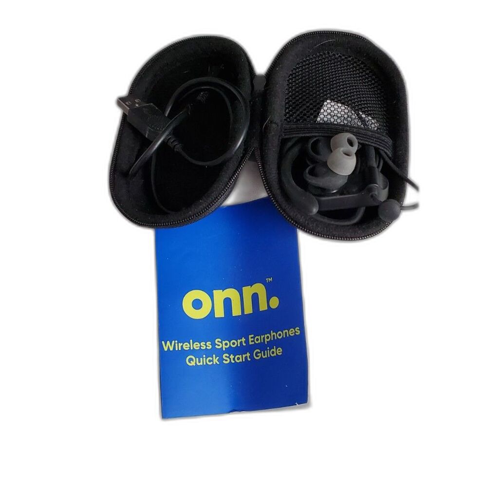 onn Wireless Sport Earphones with Instructions